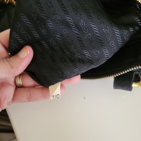 Prada Tessuto Nylon Jacquard Logo Tote Black - Picture 5 of 16